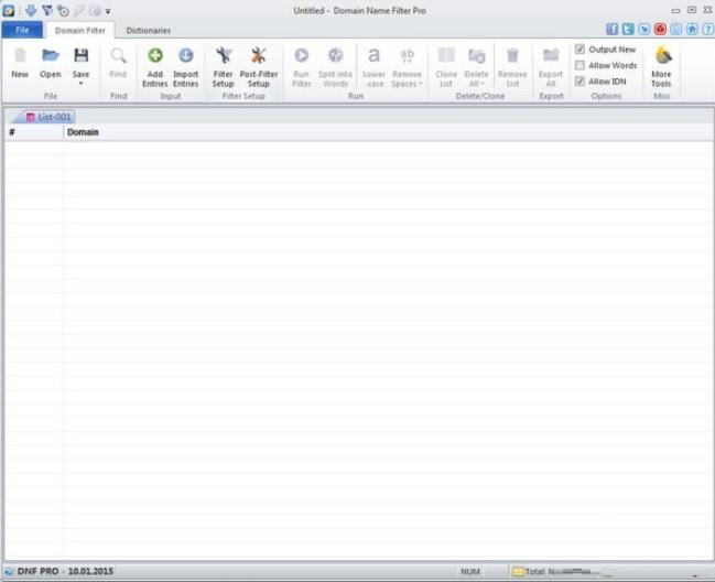 Domain Name Filter