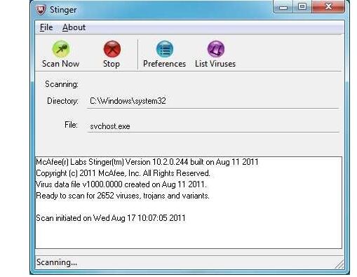 McAfee Stinger x32