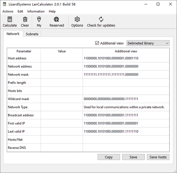 LizardSystems LanCalculator