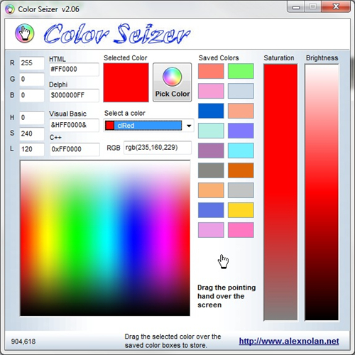 Color Seizer颜色代码查询工具